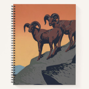 Carnet Poster vintage Promouvoir Les Voyages Dans Les Par