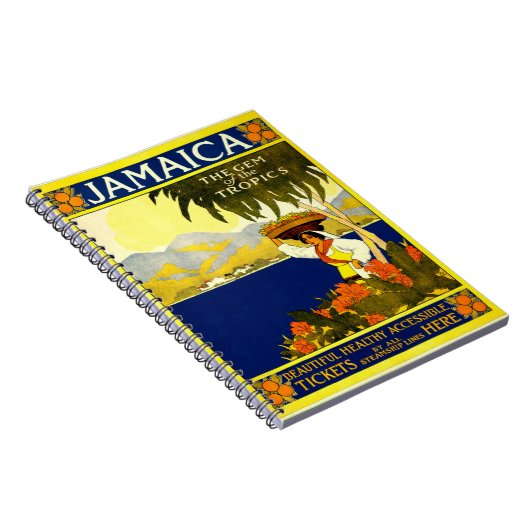 Carnet Poster Vintage voyage : Jamaïque (Côté Droit)