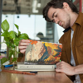 Carnet Poster Vintage voyage Montagnes Rocheuses