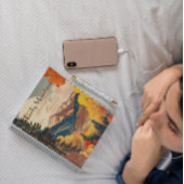 Carnet Poster Vintage voyage Montagnes Rocheuses