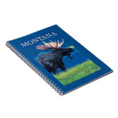 Carnet Poster Vintage voyage MontanaMoose (Côté Droit)