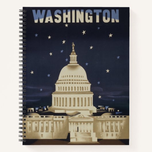 Carnet Poster Vintage voyage pour American Airlines (Devant)