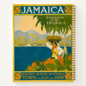 Carnet Poster Vintage voyage Pour La Jamaïque (Dos)