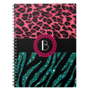 Carnet Posters de animaux élégants zèbre et motifs de