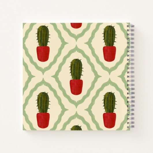 Carnet Pot de cactus (Dos)