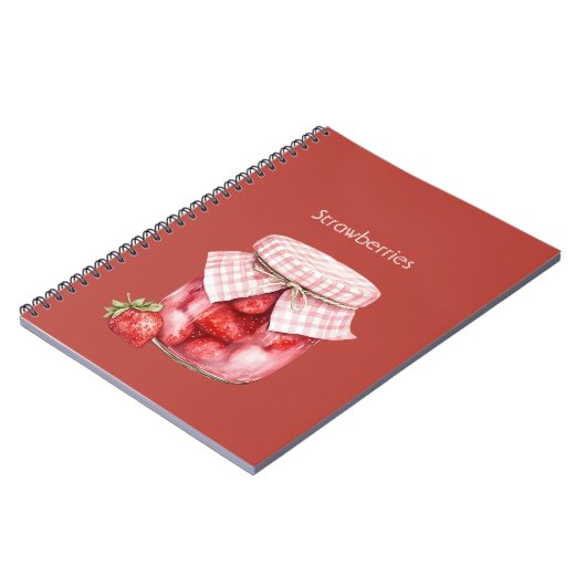Carnet Pot de fraises aux fruits rouges (Côté gauche)