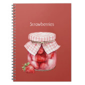Carnet Pot de fraises aux fruits rouges (Devant)