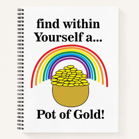 Carnet Pot D'or En Vous-Même Saint-Patrick  (Devant)