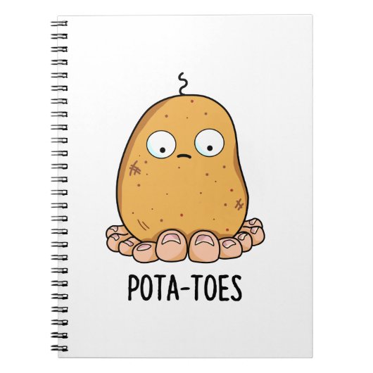 Carnet Pota-toes Cute Potato With Toes Pun (Devant)