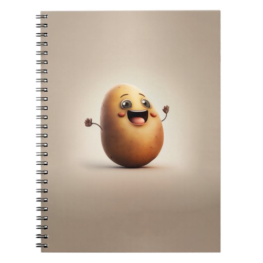 Carnet Potato moderne mignonne joyeuse dans le cadeau de (Devant)