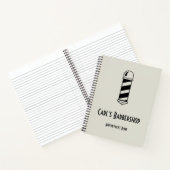 Carnet Poteau simple et Modèle texte pour Barbershop (Intérieur)