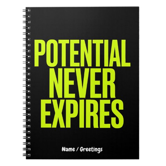 Carnet Potentiel n'expire jamais Mentalité de Croissance (Devant)