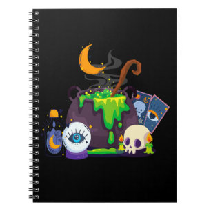 Carnet Potions de cuisine dans le chaudron de sorcière so
