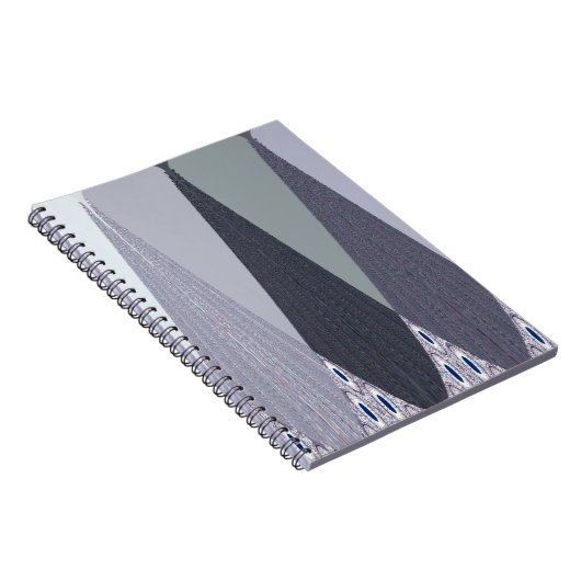 Carnet Pots Chevron Gris Cendré Imprimer (Côté Droit)