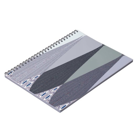 Carnet Pots Chevron Gris Cendré Imprimer (Côté gauche)