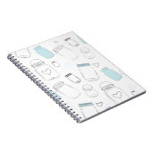 Carnet Pots Mason de grange de campagne rustique (Côté Droit)