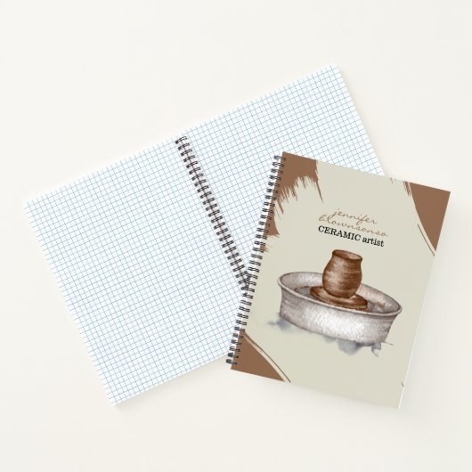 Carnet Pottery Ceramic Clay Turner sculpture earthtone (Intérieur)