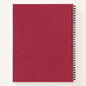 Carnet Poule polonaise rouge et blanche (Dos)