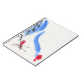 Carnet Poulet blanc. Calligraphie et aquarelle (Côté gauche)