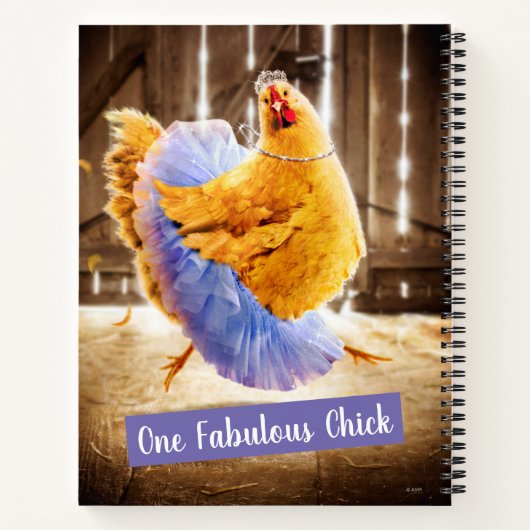 Carnet Poulet dans un Tutu (Dos)