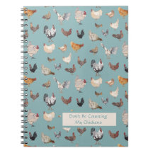 Poulet motif heureux vert-gris