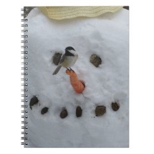 Carnet Poulet sur le nez de carotte de Snowman