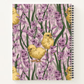 Carnet Poulets et hyacinthes roses (Dos)