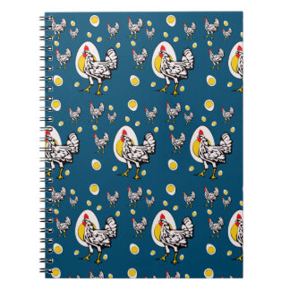 Carnet Poulets rétro