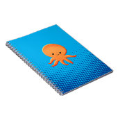 Carnet Poulpe bébé dessin animé mignon (Côté Droit)