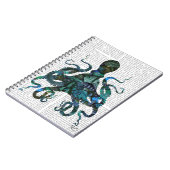 Carnet Poulpe bleue (Côté gauche)