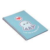 Carnet Poulpe de bleu de Kawaii (Côté Droit)