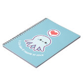 Carnet Poulpe de bleu de Kawaii (Côté gauche)