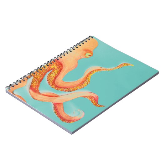 Carnet poulpe orange (Côté gauche)