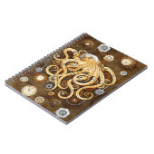 Carnet Poulpe Steampunk Rétro Fantastique Mécanique (Côté gauche)