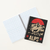 Carnet Poulse alpine - Pics de neige rétro (Intérieur)