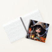 Carnet Poupée avec une lanterne, par Natasha Us (Intérieur)