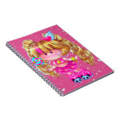 Carnet Poupée Kawaii rose (Côté Droit)