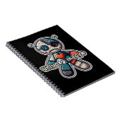 Carnet Poupée Ours VOODOO Triste MALCHANCEUX en AMOUR (Côté Droit)