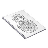 Carnet Poupée russe élégante (Côté Droit)