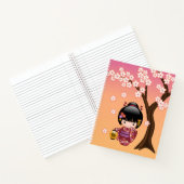 Carnet Poupée Sakura Kokeshi - Jolie fille Geisha sur la (Intérieur)