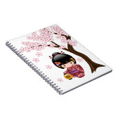 Carnet Poupée Sakura Kokeshi - jolie fille japonaise Geis (Côté Droit)