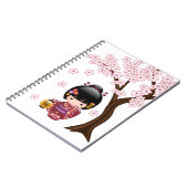 Carnet Poupée Sakura Kokeshi - jolie fille japonaise Geis (Côté gauche)