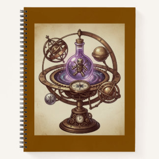 Carnet Poupée vaudou cosmique Steampunk Orrery Fantastiqu