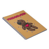 Carnet Poupée vaudou - Jouet d'Halloween (Côté Droit)