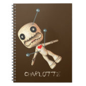 Carnet Poupée Voodoo Personnalisée Et Pins (Devant)