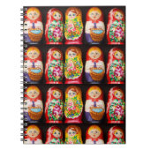Carnet Poupées colorées Matryoshka (Devant)