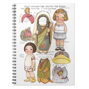 Carnet Poupées en papier de Dolly Dingle pour son voyage