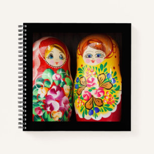 Carnet Poupées Matriochka Colorées