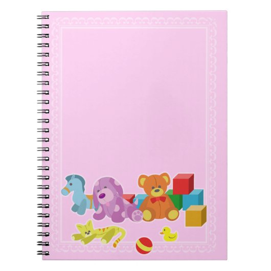 Carnet Poupées mignonnes (Rose) (Devant)