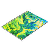 Carnet Pour acrylique, Bleu, Vert, Jaune / spirale (Côté gauche)